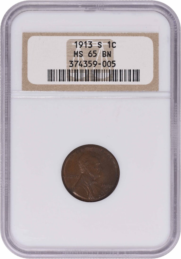 NGC 1913-S Lincoln Cent MS65BN (1 of 3)