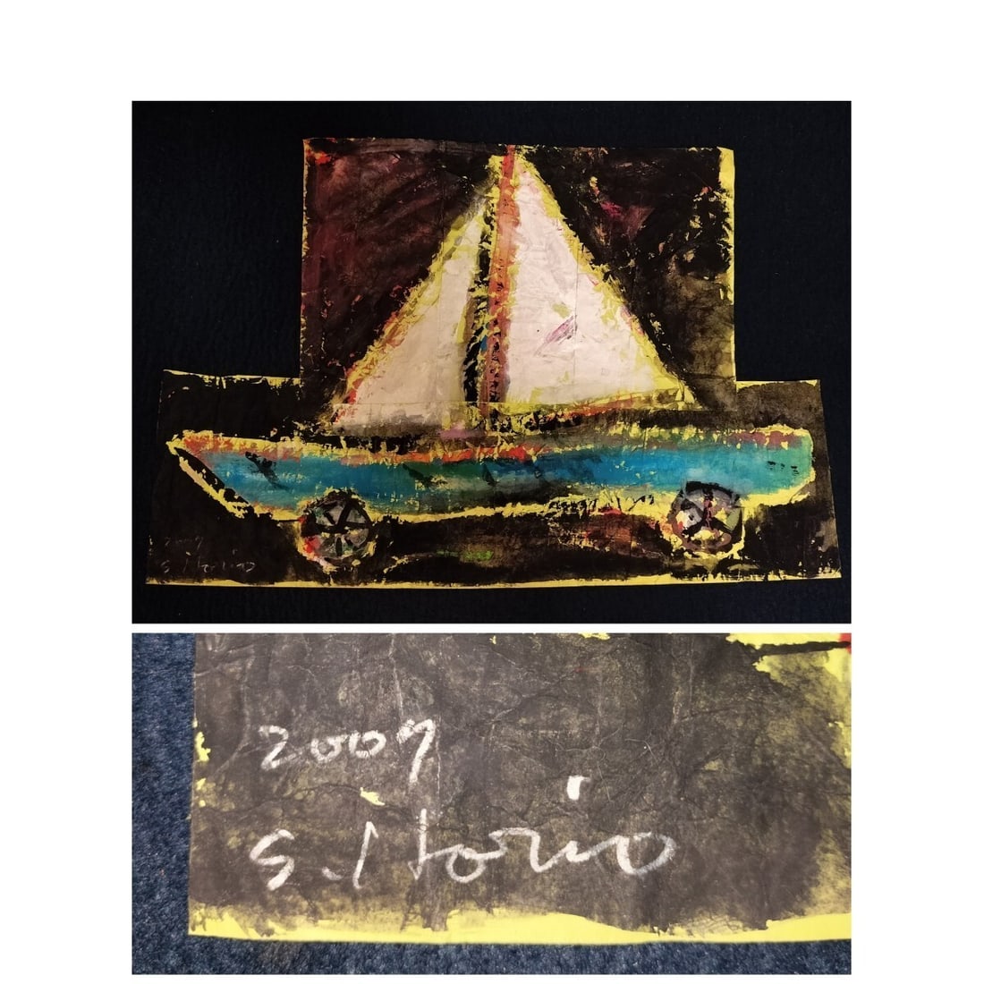 Art Sadaharu Horio Gutai Art Anything in The Car 2007 Yacht SIgned dated Moden (1 of 10)