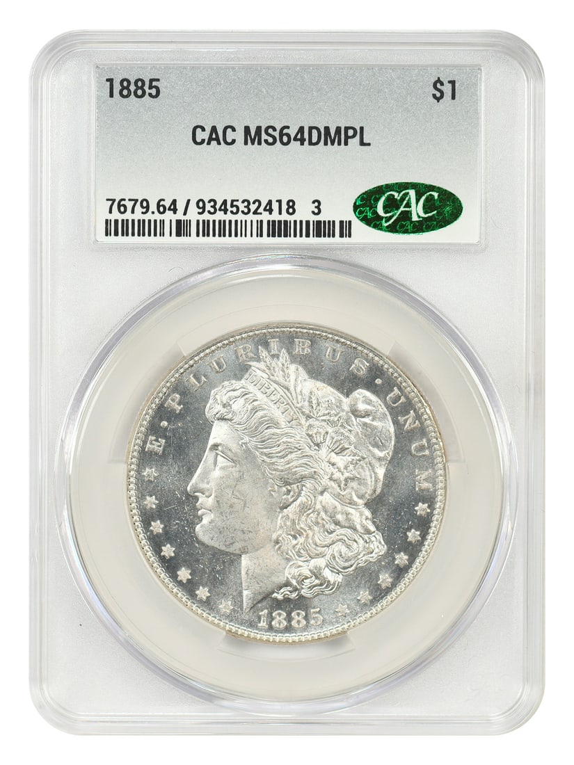 Morgan Dollar - 1885 $1 CACG MS64DMPL (1 of 4)
