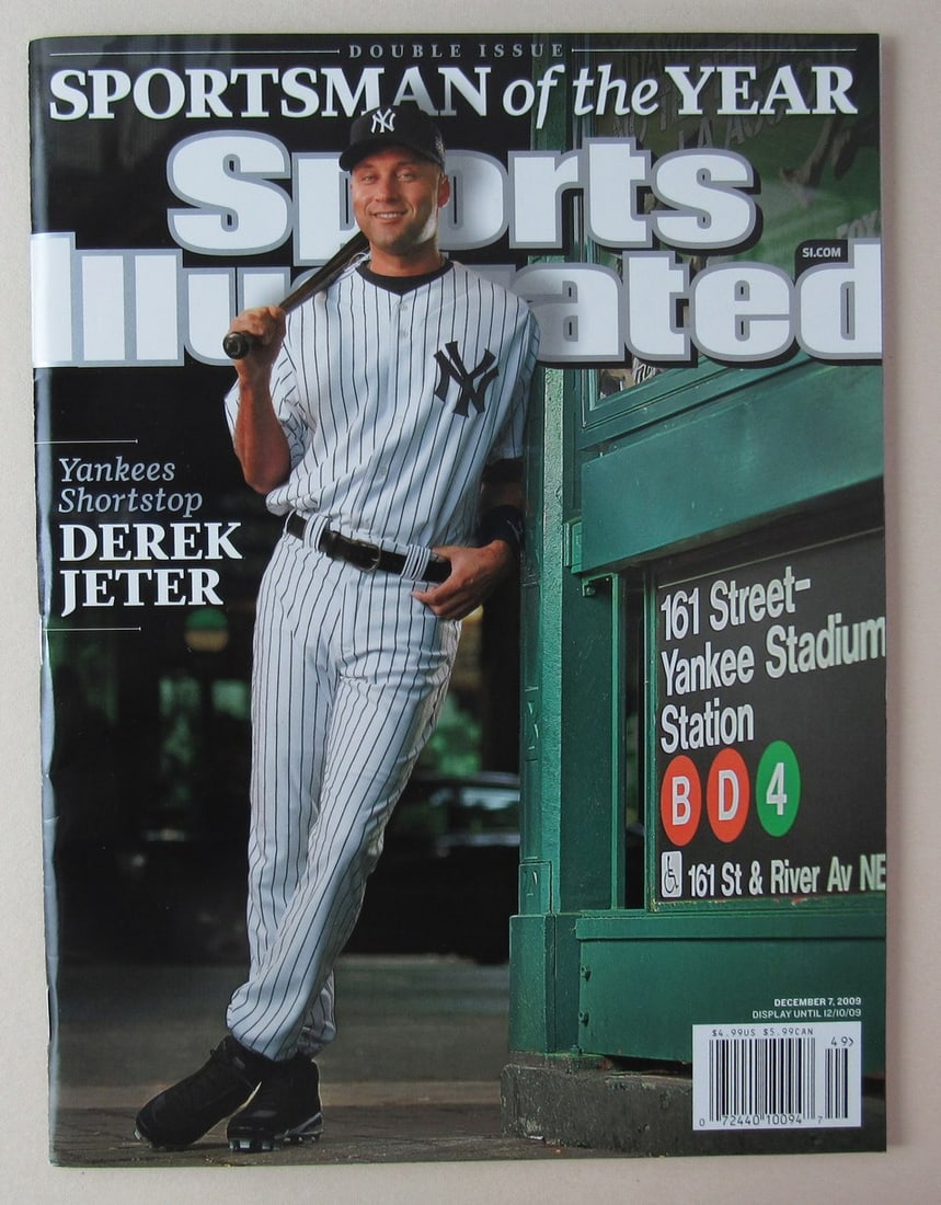 2009 Sports Illustrated Magazine Newstand NO LABEL Derek Jeter 189962 - Dec. 7 (1 of 2)