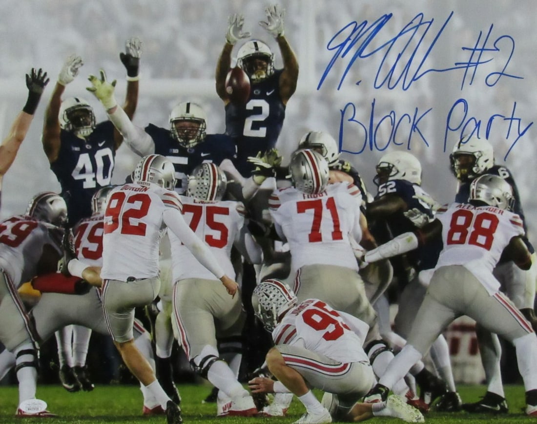 167374 Marcus Allen Penn State Autographed 16x20 Photo BLOCK PARTY vs. OSU JSA (1 of 3)