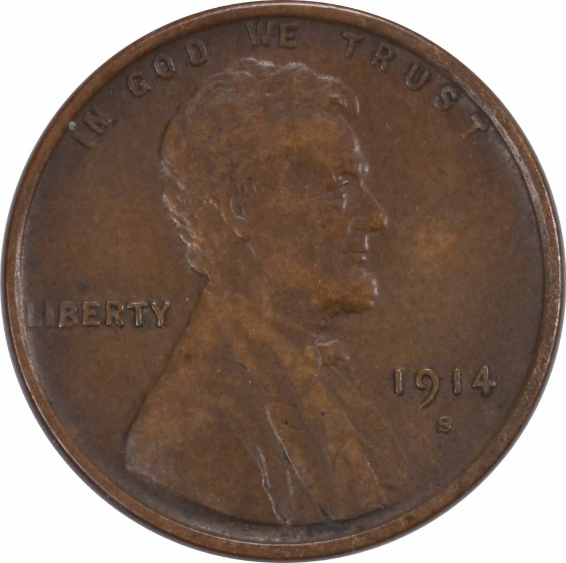 Uncertified 1914-S Lincoln Cent Choice EF (1 of 2)