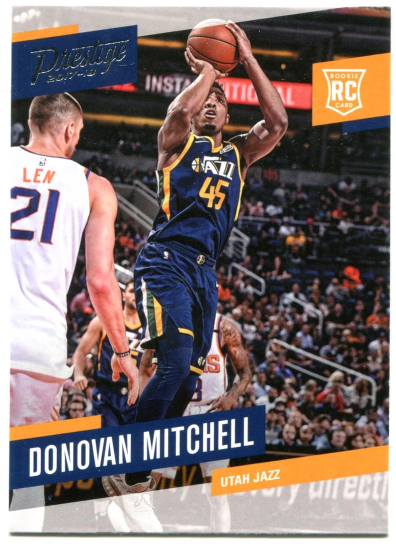 #163 Donovan Mitchell 2017-18 Panini Prestige Rookie Card (1 of 2)