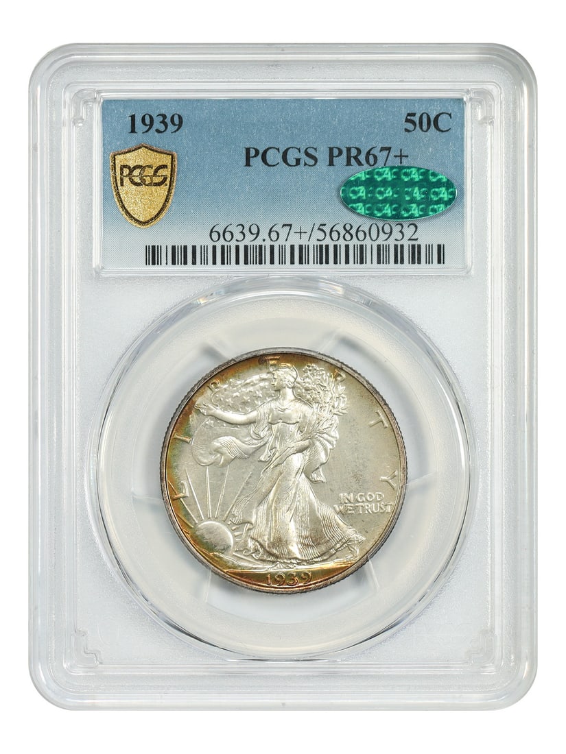 Walking Liberty Half Dollar - 1939 50C PCGS/ CAC PR67+ (1 of 4)