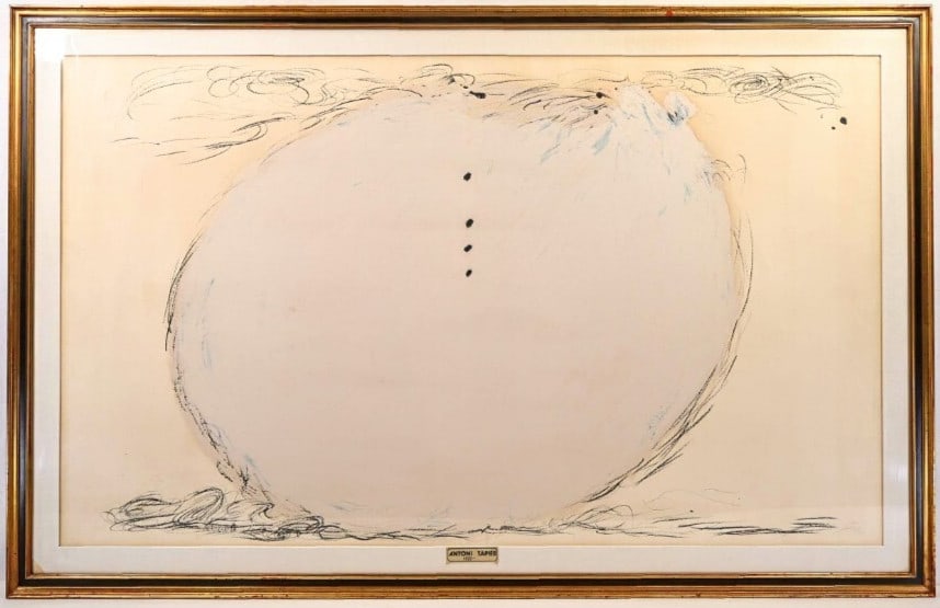 A Antoni Tpies Signed Lithograph "Oval" 1950s HC Edition Large Spanish Abstract: A Antoni Tpies Signed Lithograph "Oval" 1950s HC Edition Large Spanish Abstract This listing features A Antoni Tpies Signed Lithograph "Oval" 1950s HC Edition Large Spanish Abstract. Item specifics ar