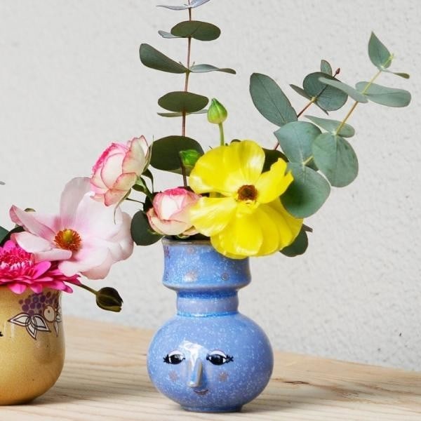 HomeDecor Bjorn Wiinblad Flower Vase The Seasons series Winter Porcelain H 4.1in (1 of 14)