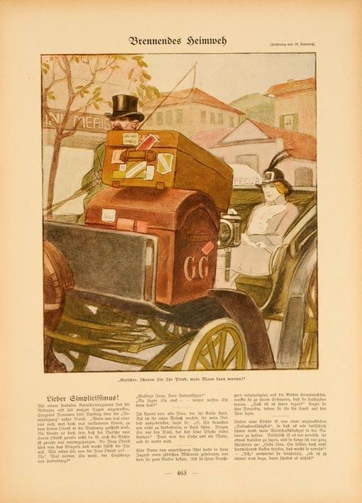 Original Simplicissimus 1913 By Dudovich Brennendes Heimweh On Linen: Original Simplicissimus 1913 By Dudovich Brennendes Heimweh On Linen This listing features Original Simplicissimus 1913 By Dudovich Brennendes Heimweh On Linen. Item specifics are provided below. Item