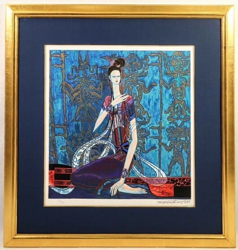 Maestro Ting Shao Kuang Original Silkscreen Serigraph Signed Framed COA Chinese (1 of 10)