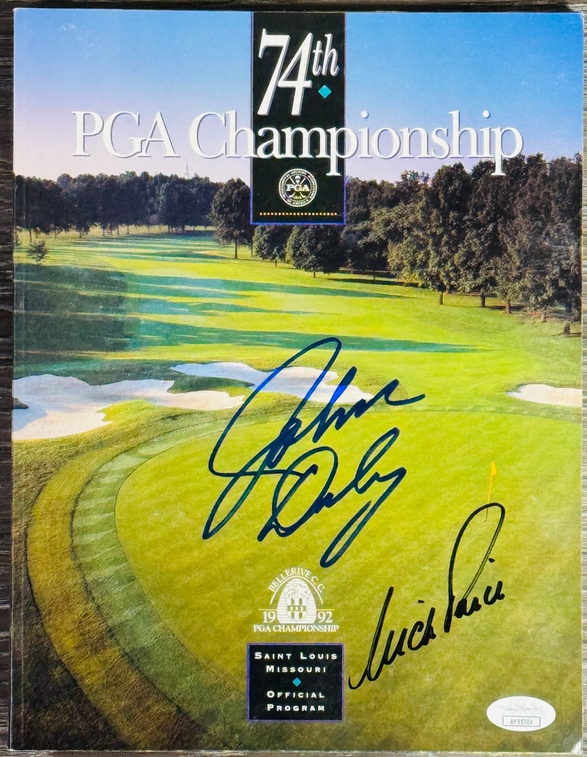Progr Nick Price & John Daly Signed 74th PGA Championship Bellerive Country Club (1 of 2)