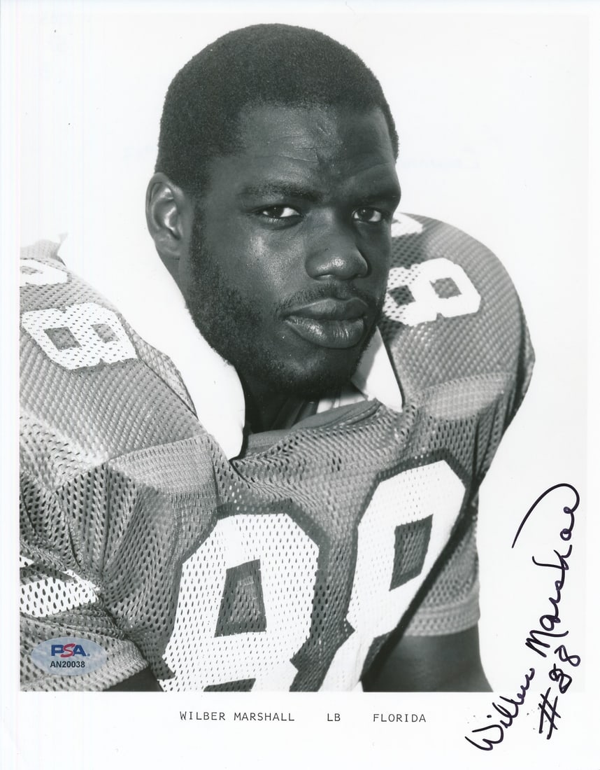 188166 Wilber Marshall Signed/ Auto 8x10 Photo University of Florida PSA/ DNA: 188166 Wilber Marshall Signed/ Auto 8x10 Photo University of Florida PSA/ DNA This listing features 188166 Wilber Marshall Signed/ Auto 8x10 Photo University of Florida PSA/ DNA. Item specifics are pr