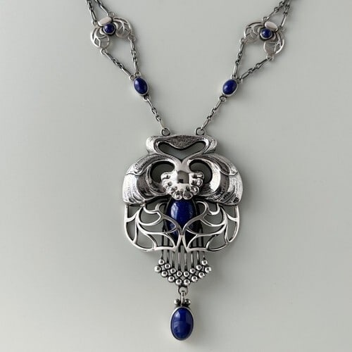inches Georg Jensen Anniversary No.1 Lapis Lazuli Pendant Sterling Silver 24.2 (1 of 15)