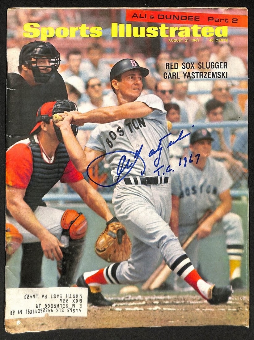 206188 Carl Yastrzemski HOF Signed/ Insc 1967 Sports Illustrated Magazine PSA/ DNA (1 of 3)