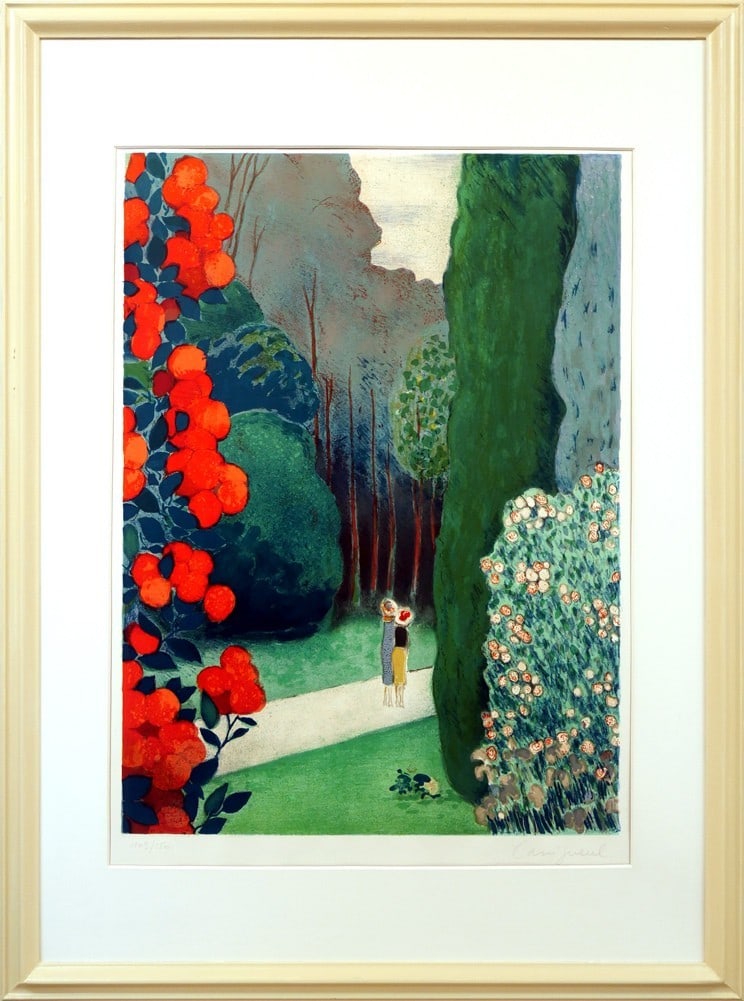 Framed Jean-Pierre Cassigneul "The Riding Lane" Hand Signed Lithograph Ed103/ 150: Framed Jean-Pierre Cassigneul "The Riding Lane" Hand Signed Lithograph Ed103/ 150 This listing features Framed Jean-Pierre Cassigneul "The Riding Lane" Hand Signed Lithograph Ed103/ 150. Item specific