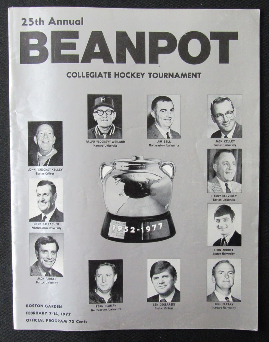 176220 1977 BEANPOT Collegiate Ice Hockey Tournament Program (1 of 3)
