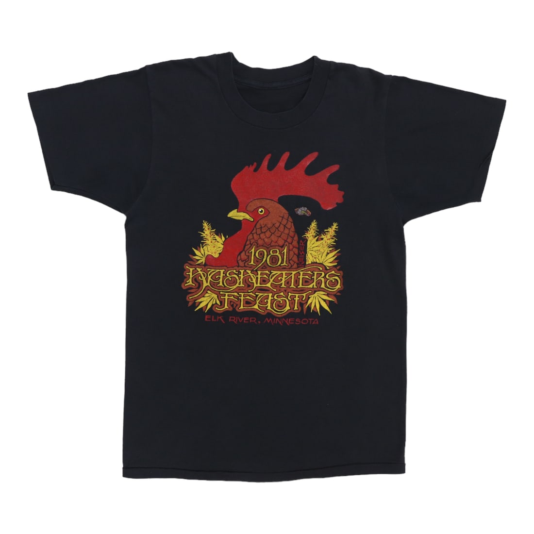 Shirt 1981 Hasheaters Feast Minnesota: Shirt 1981 Hasheaters Feast Minnesota This listing features Shirt 1981 Hasheaters Feast Minnesota. Item specifics are provided below. Item Specifics: Era: 1980s Color: Black Material: 50/50