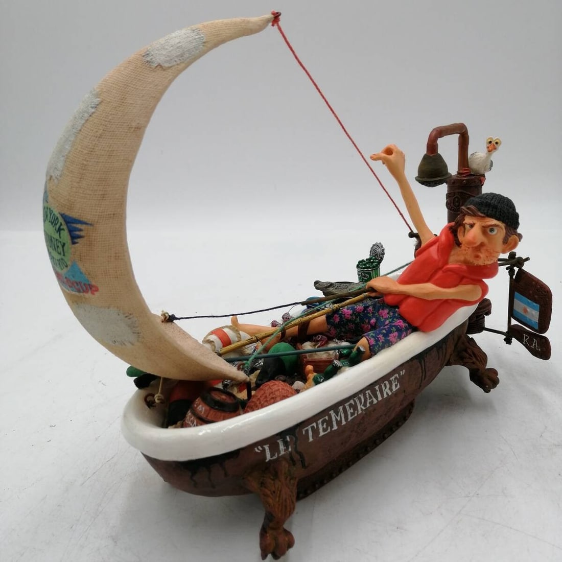 Interior Guillermo Forchino Ship A Hoy Sculpture Comic Art Collection Vintage: Interior Guillermo Forchino Ship A Hoy Sculpture Comic Art Collection Vintage This listing features Interior Guillermo Forchino Ship A Hoy Sculpture Comic Art Collection Vintage. Item specifics are pr