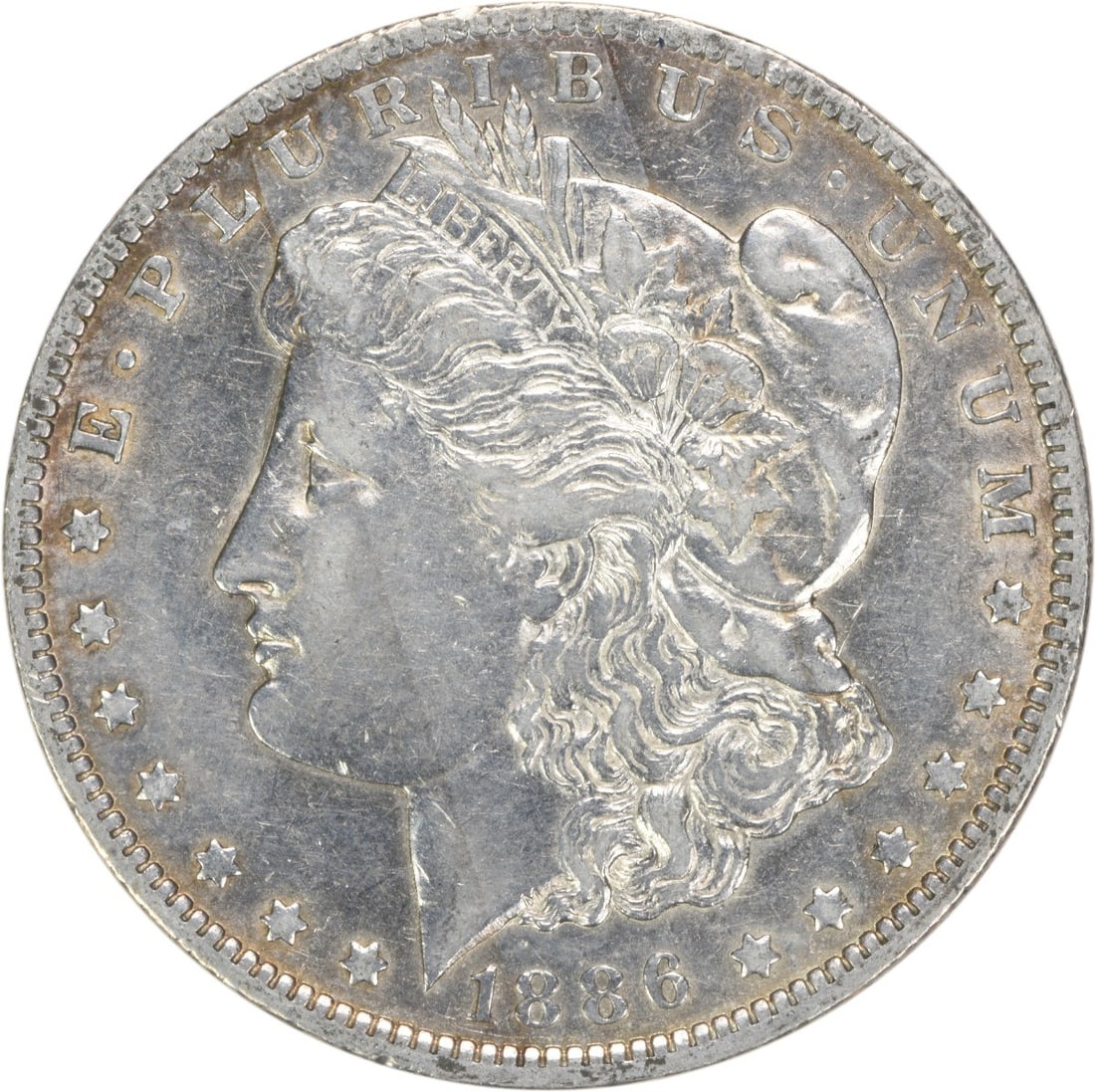 Uncertified 1886-O Morgan Silver Dollar EF (1 of 2)