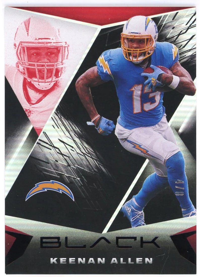 #55 Keenan Allen 2021 Panini Black Card (1 of 2)