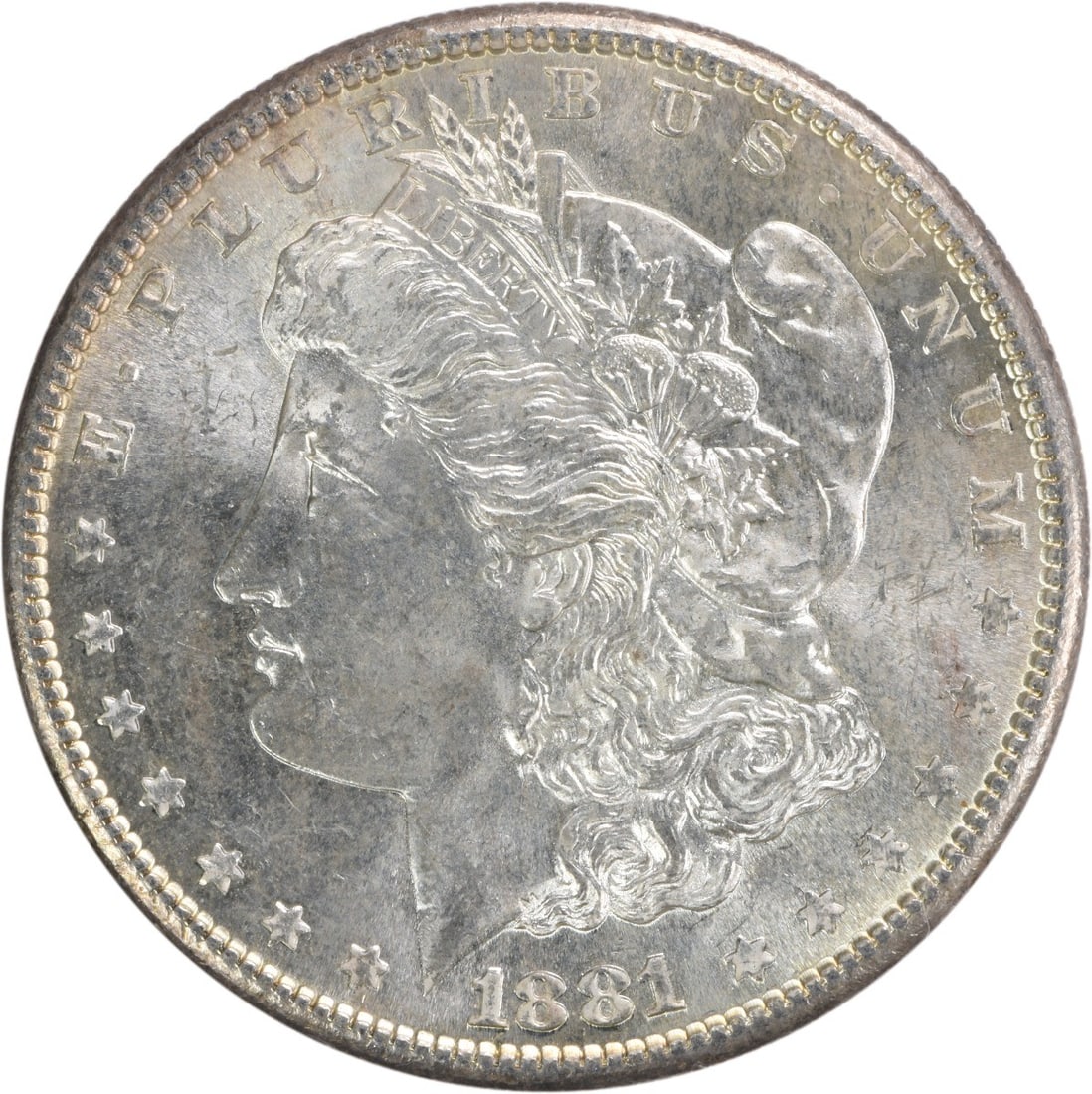 Uncertified 1881-S Morgan Silver Dollar Choice BU: Uncertified 1881-S Morgan Silver Dollar Choice BU This listing features Uncertified 1881-S Morgan Silver Dollar Choice BU. Item specifics are provided below. Item Specifics: Country Of Origin: United