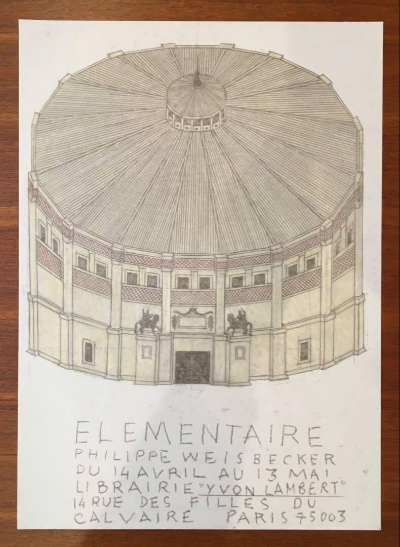 Rare Philip Weissbecker Exhibition "ELMENTAIRE" Poster Offset Print 2018 France (1 of 5)