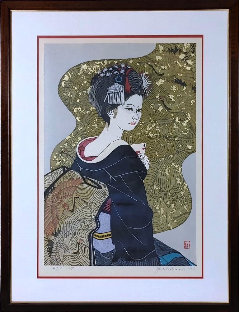 Collectible Junichiro Sekino Heart's A Woodblock Print Signed ED 29/ 128 Framed: Collectible Junichiro Sekino Heart's A Woodblock Print Signed ED 29/ 128 Framed This listing features Collectible Junichiro Sekino Heart's A Woodblock Print Signed ED 29/ 128 Framed. Item specifics