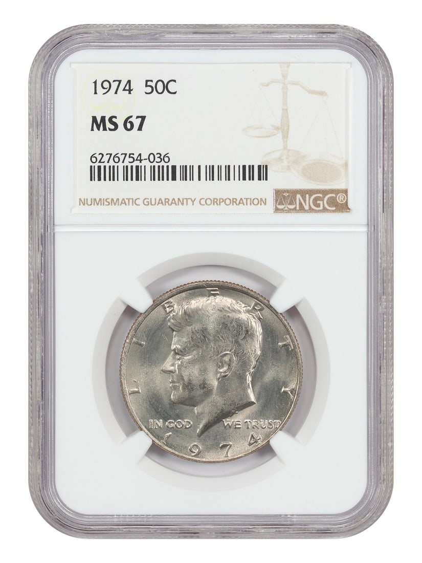 Kennedy Half Dollar - 1974 50C NGC MS67 (1 of 4)