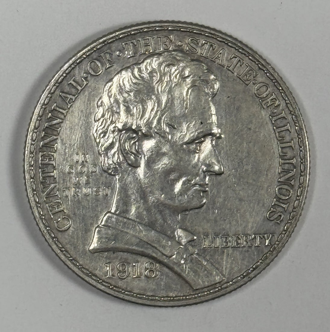 DETAILS 1918 LINCOLN COMMEORATIVE HALF DOLLAR AU (1 of 3)
