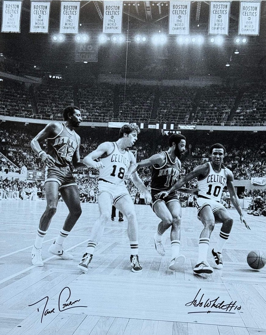 Photo Jo White & Dave Cowens Autographed Celtics 16x20 Basketball (1 of 1)