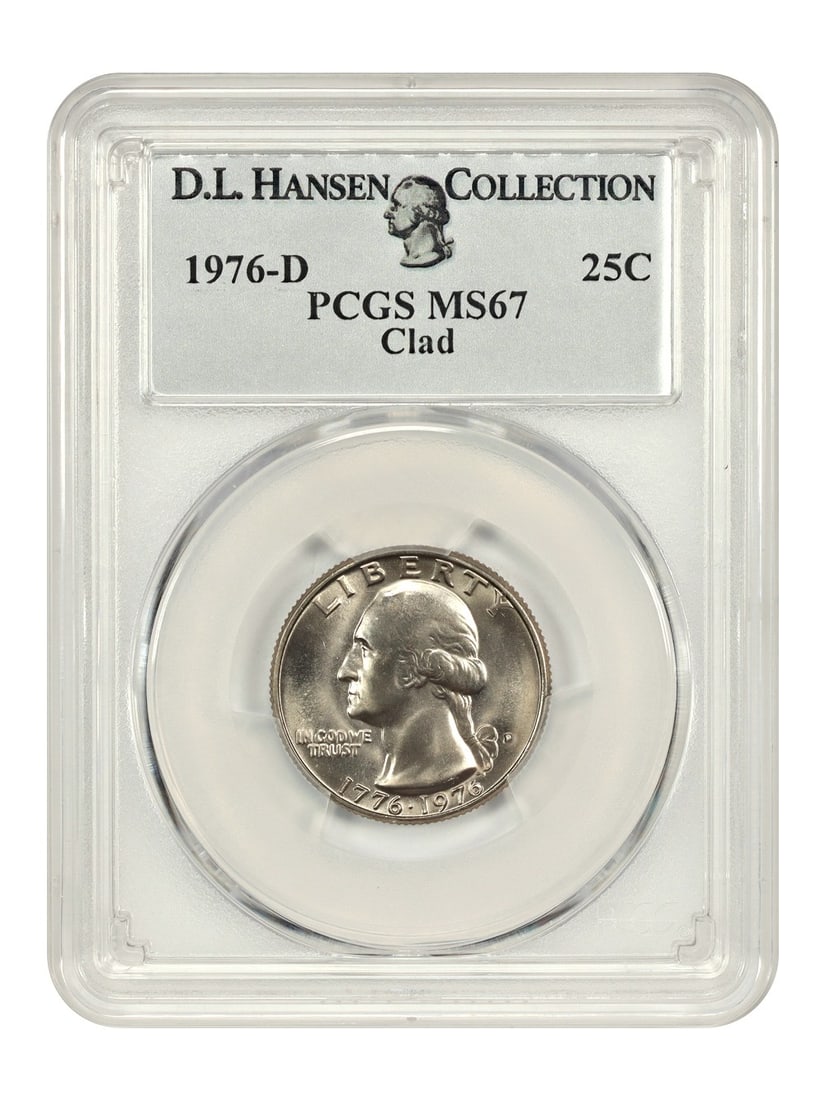 Washington Quarter - 1976-D 25C PCGS MS67 ex: D.L. Hansen: Washington Quarter - 1976-D 25C PCGS MS67 ex: D.L. Hansen This listing features Washington Quarter - 1976-D 25C PCGS MS67 ex: D.L. Hansen. Item specifics are provided below. Item Specifics: Certificat