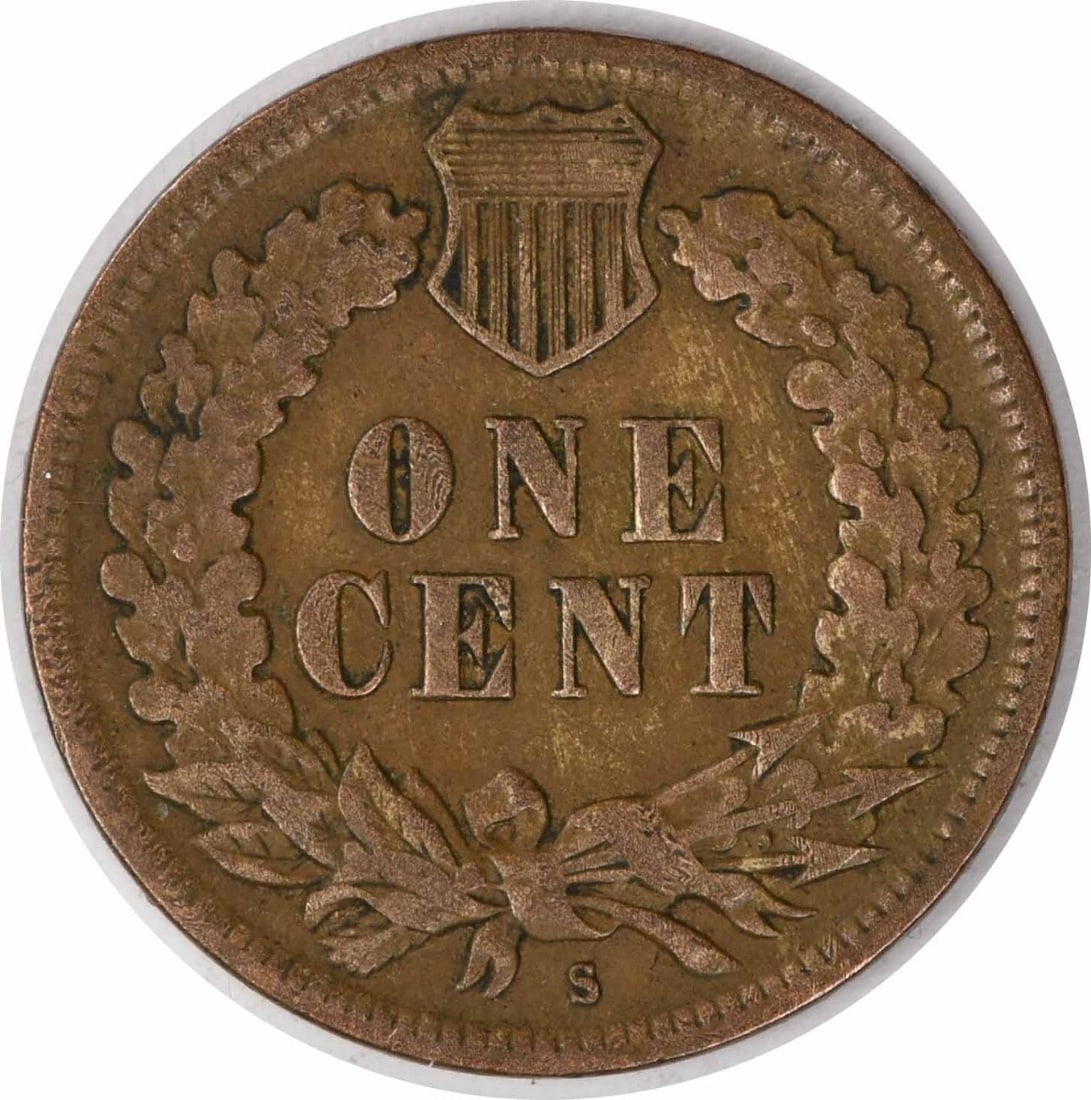 Uncertified 1908-S Indian Cent VF - 2
