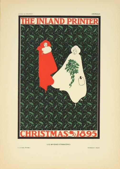 1897 Bradley Original Vintage Poster Inland For Affiches Etrangeres (1 of 1)