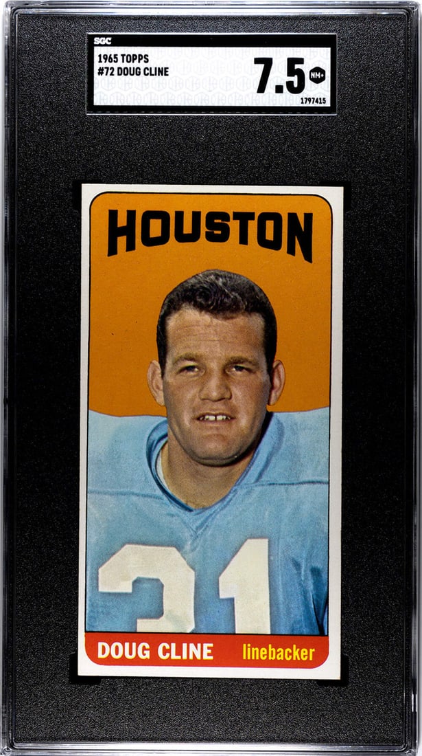7.5 Doug Cline 1965 #72 SGC MT (1 of 2)