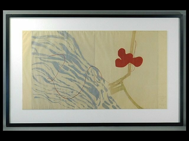 MOMA Kumi Korf Monoprint on Japanese Paper Original Art Print Signed Framed (1 of 10)