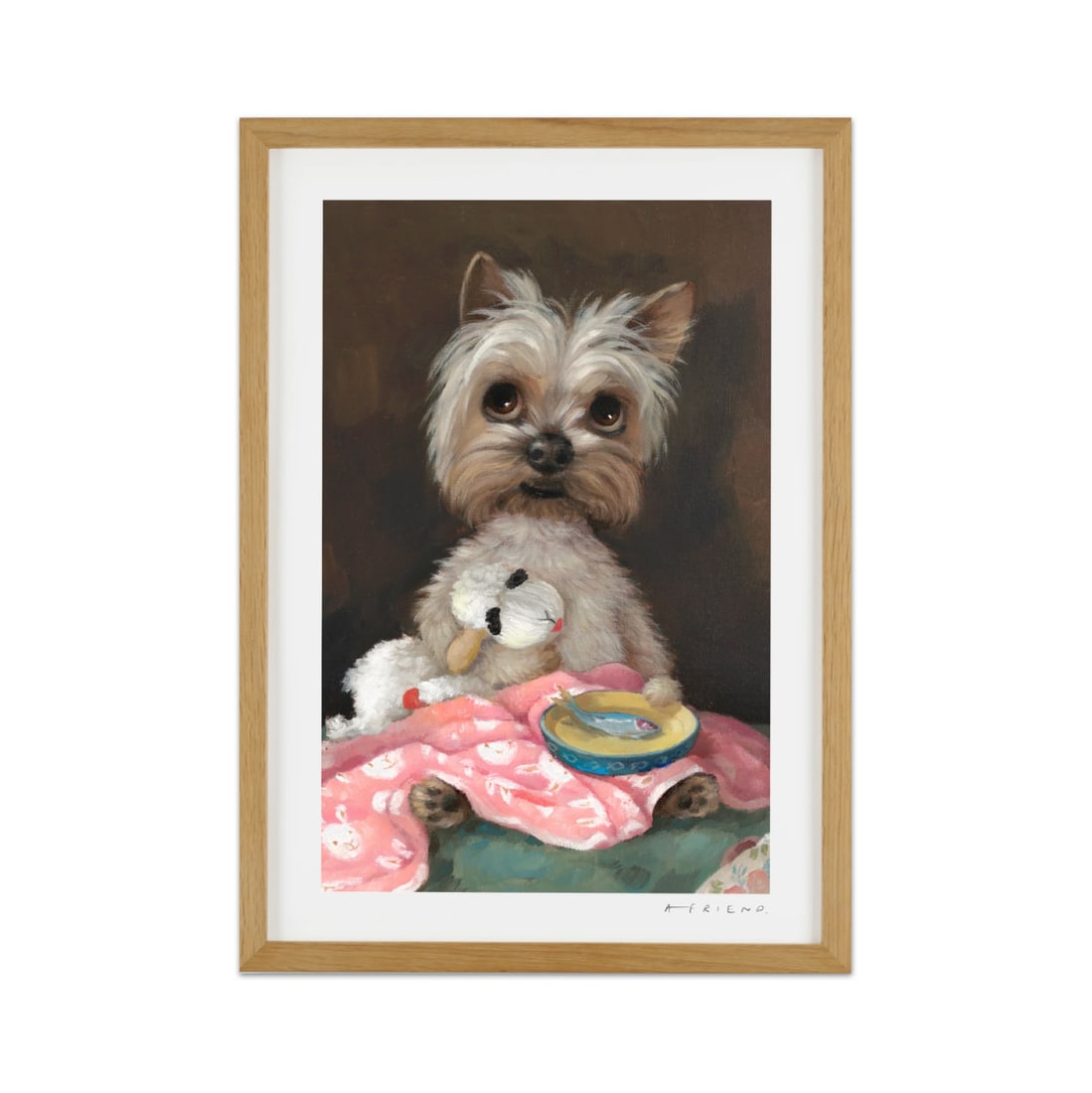 Little Ivy 2024 Open edition with COA - Alison Friend - Dog Framed Signed (1 of 2)