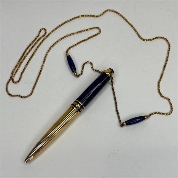 Collectible MONTBLANC Ramses II Lapis Lazuli SV925 Ballpoint pen With chain Rare (1 of 10)