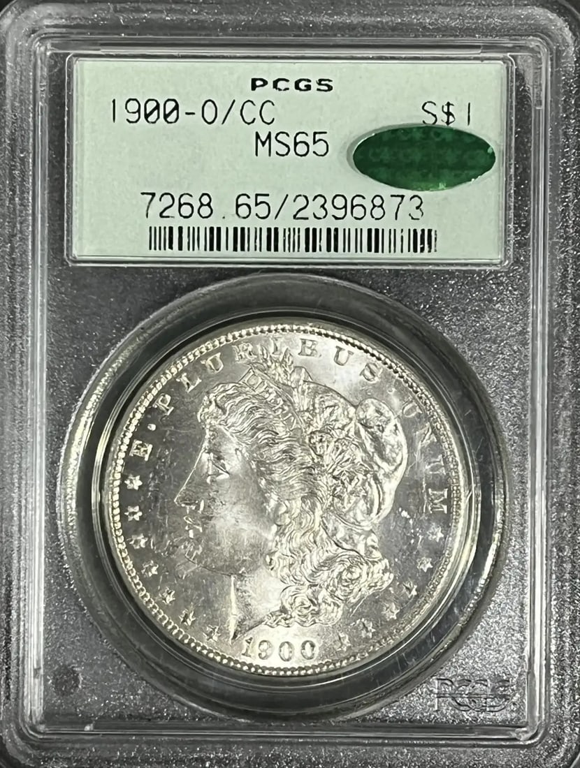 CAC 1900-O/ CC MORGAN DOLLAR PCGS MS65 (1 of 2)
