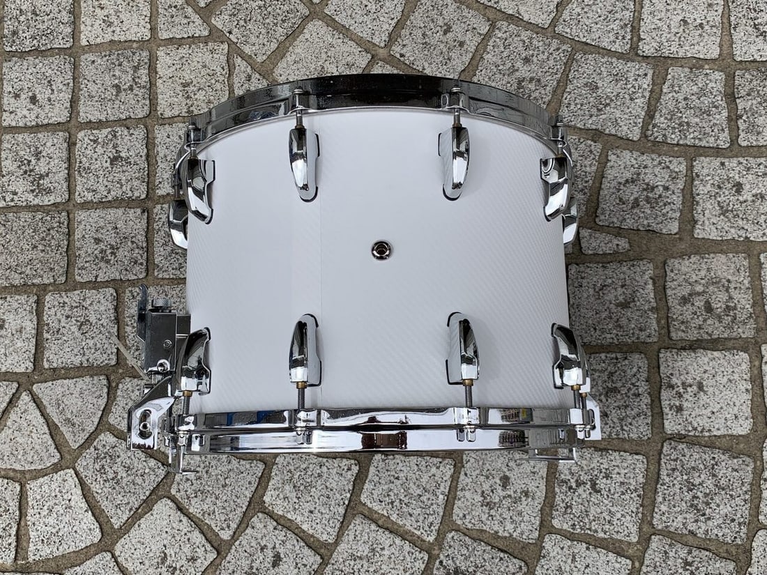 Collector Pearl KISS Peter Criss Model 14 10 Snare Drum White Silver Vintage (1 of 8)