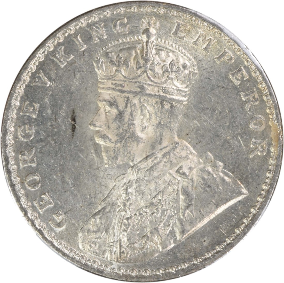 Uncertified 1921 (B) India British 1 Rupee KM524 BU (1 of 2)