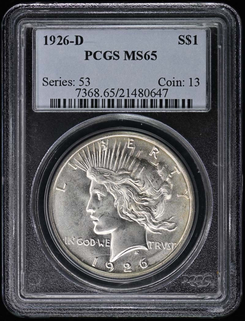 MS65 1926-D $1 Peace Dollar PCGS (1 of 1)