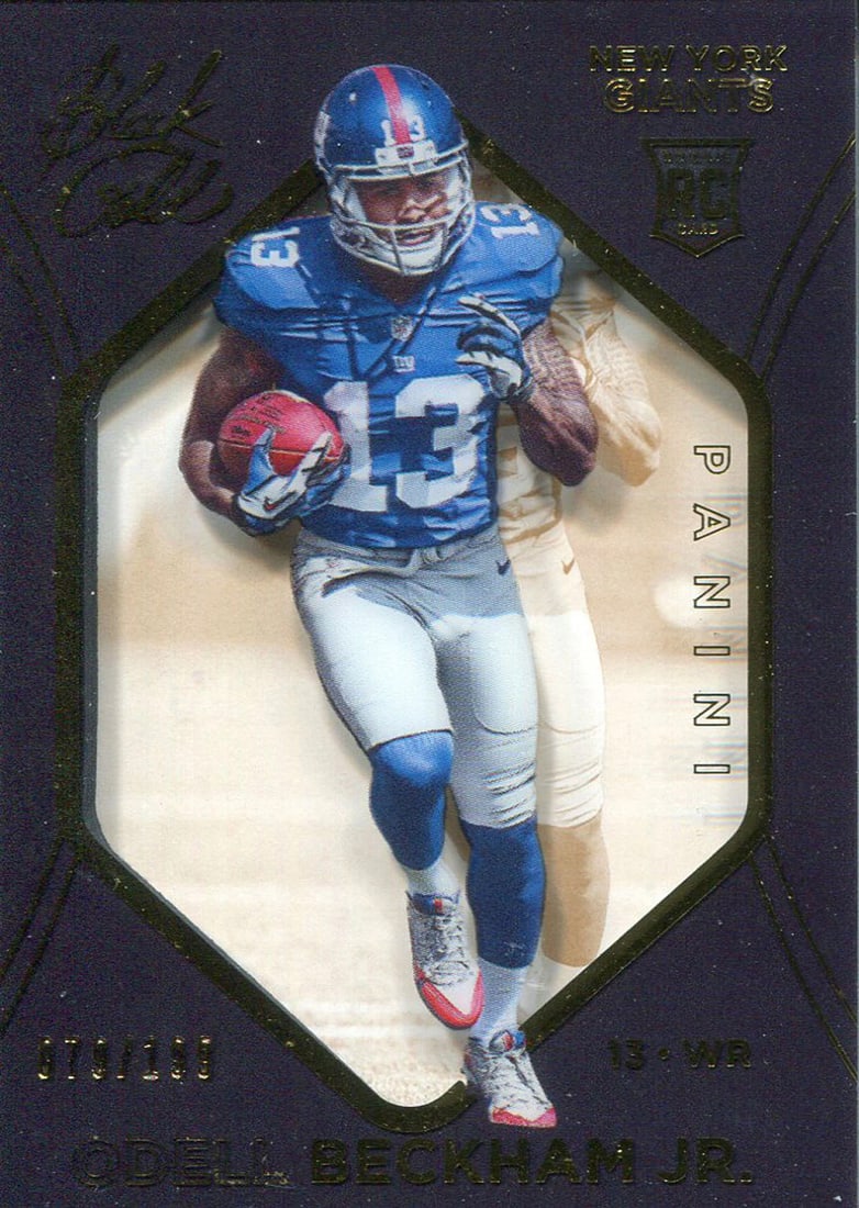 Card Odell Beckham Jr. 2014 Panini Black Gold Rookie (1 of 1)