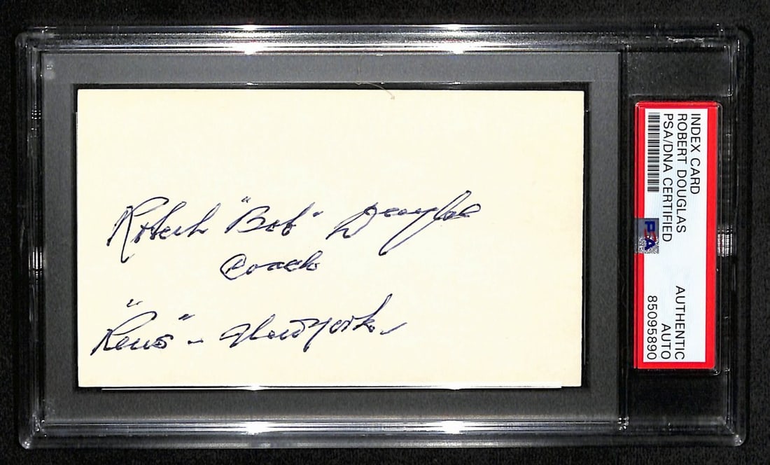 185474 Robert Douglas Signed 3x5 Index Card NY Renaissance Founder PSA/ DNA: 185474 Robert Douglas Signed 3x5 Index Card NY Renaissance Founder PSA/ DNA This listing features 185474 Robert Douglas Signed 3x5 Index Card NY Renaissance Founder PSA/ DNA. Item specifics are