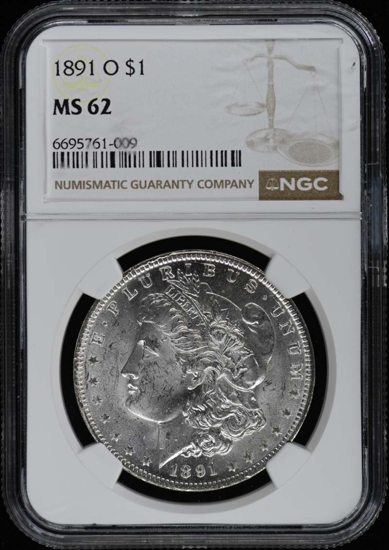 MS62 1891-O Morgan Dollar S$1 NGC (1 of 1)