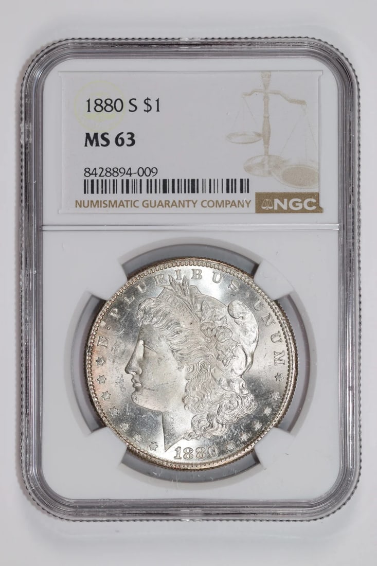 MS63 1880-S MORGAN DOLLAR NGC (1 of 2)