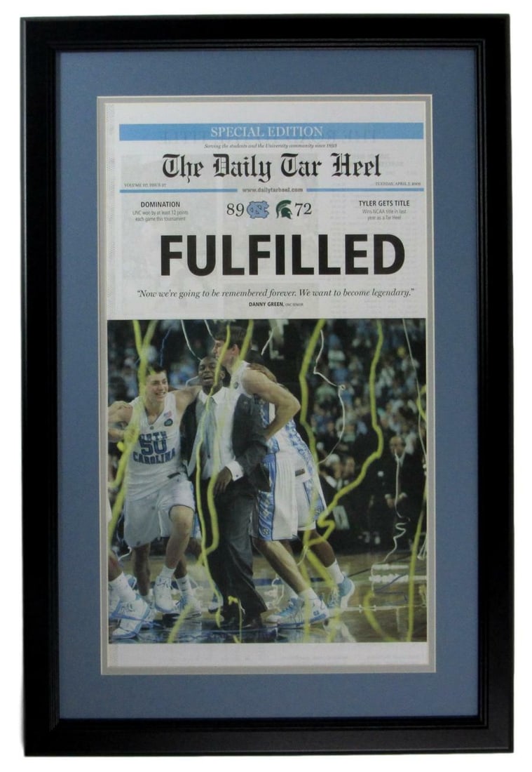 152564 The Daily Tar Heel 2008 NC Tar Heels National Champs Newspaper Framed: 152564 The Daily Tar Heel 2008 NC Tar Heels National Champs Newspaper Framed This listing features 152564 The Daily Tar Heel 2008 NC Tar Heels National Champs Newspaper Framed. Item specifics are prov