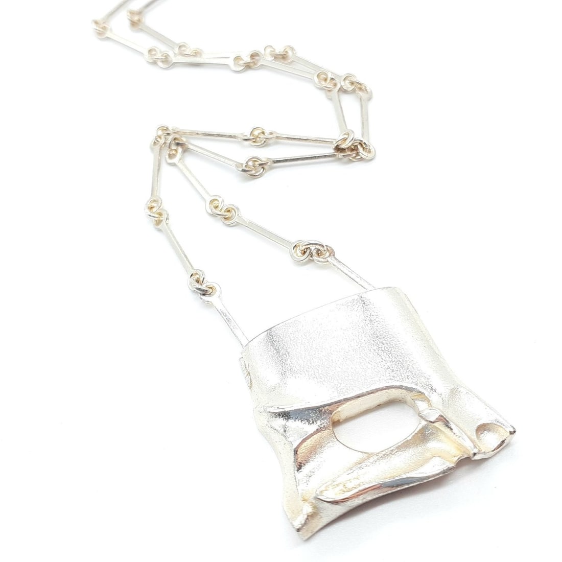 Rare Lapponia 1986 Sterling Silver Necklace Pendant 16.3 inches in (1 of 9)