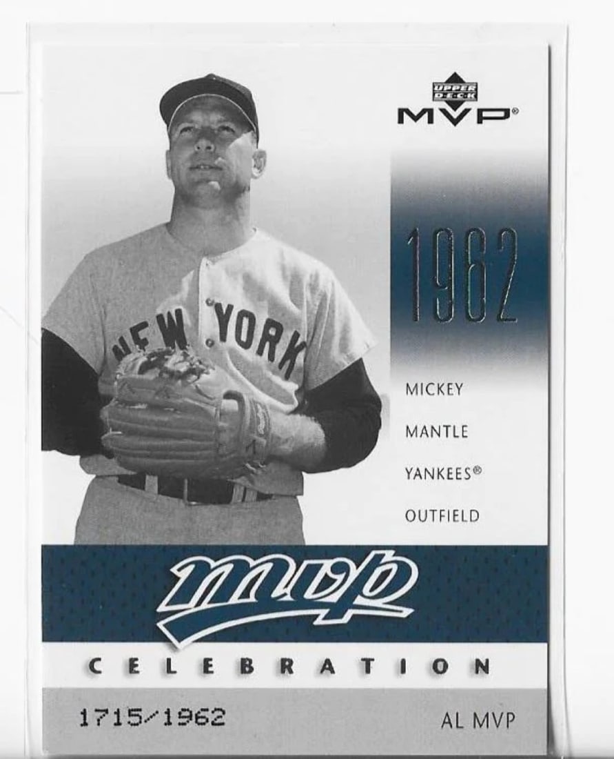 Card Mickey Mantle 2003 Upper Deck MVP #MVP4 Celebration (1 of 1)
