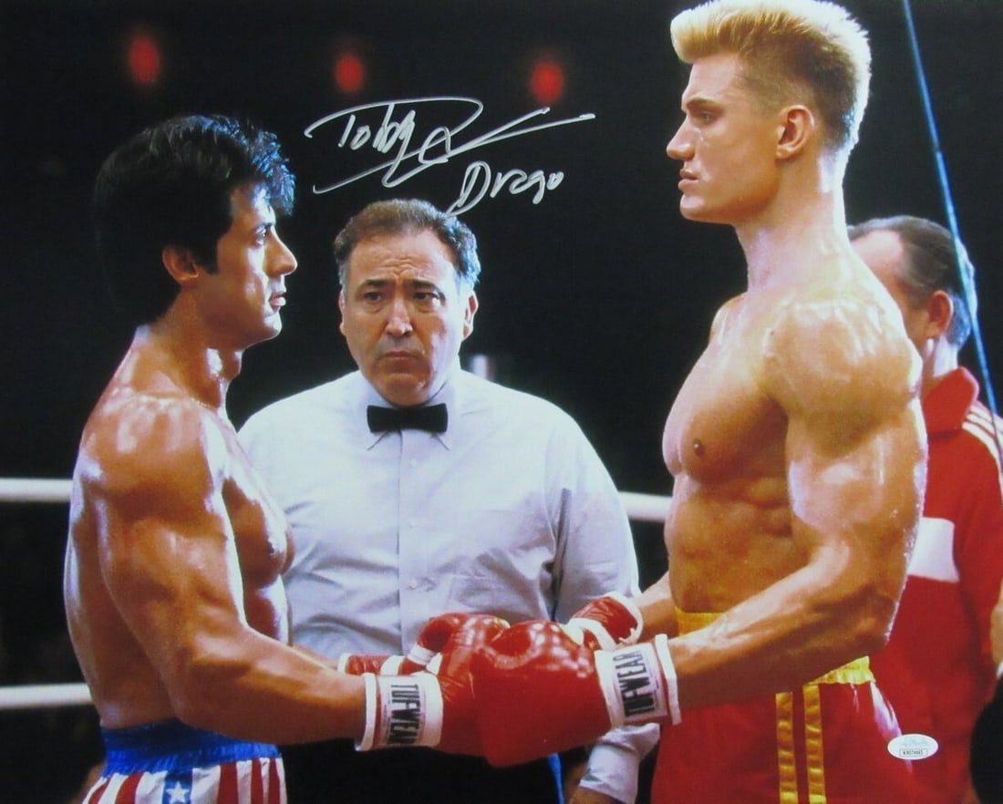 184770 Dolph Lundgren Autographed/ Inscribed DRAGO 16x20 ROCKY IV Photo JSA: 184770 Dolph Lundgren Autographed/ Inscribed DRAGO 16x20 ROCKY IV Photo JSA This listing features 184770 Dolph Lundgren Autographed/ Inscribed DRAGO 16x20 ROCKY IV Photo JSA. Item specifics are provid
