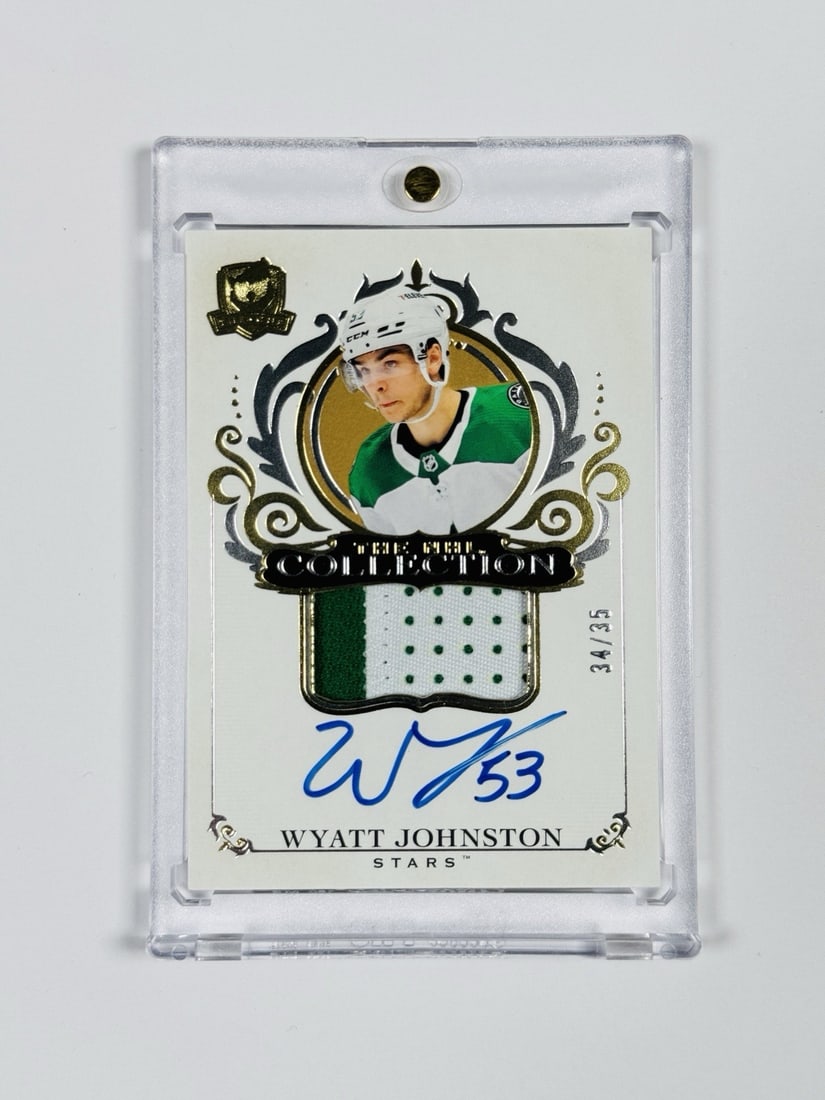 35 2022-23 UPPER DECK THE CUP WYATT JOHNSTON #NHL-WJ ROOKIE PATCH AUTO/ (1 of 2)