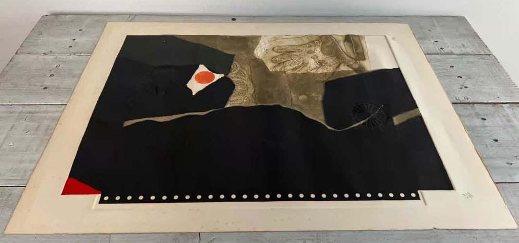 80 Antoni Clav Signed Print Red Dot Glove Embossed Carbon Random 61/ (1 of 7)