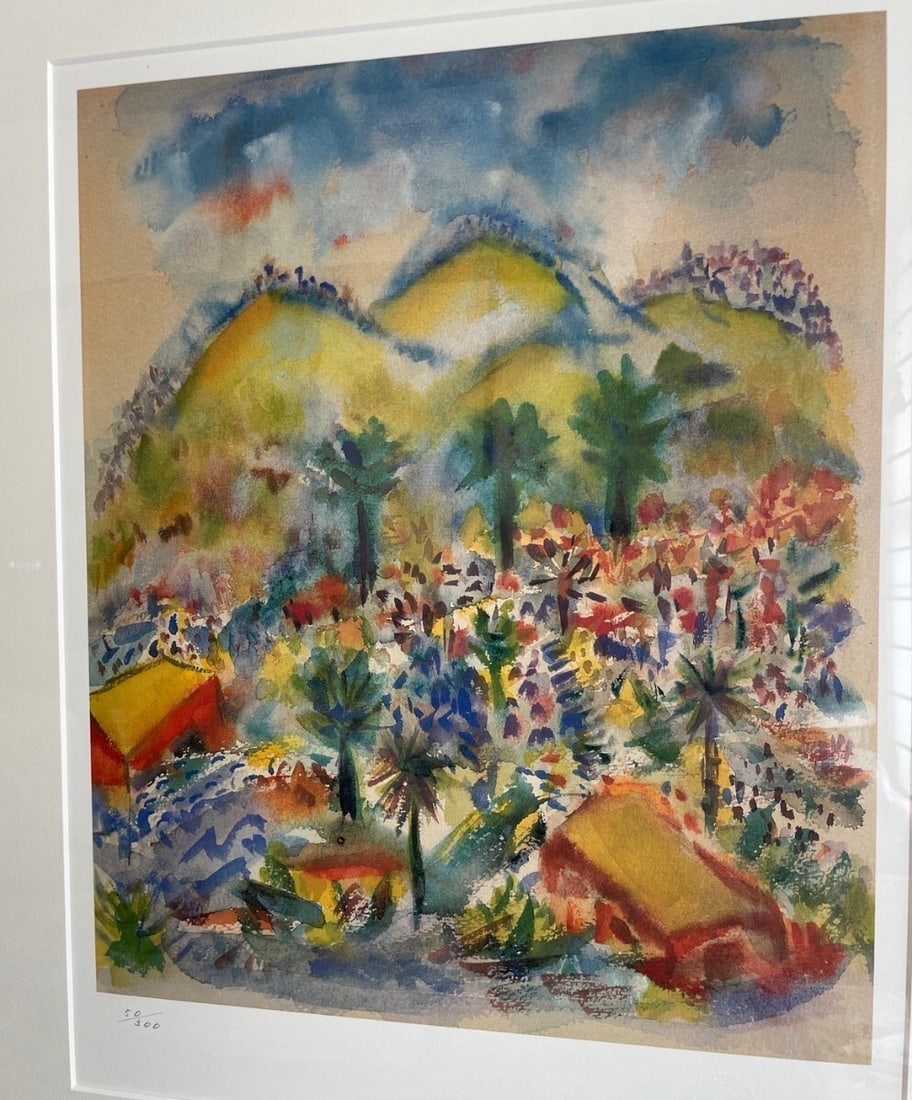 Print Henry Miller Signed Lithograph Stamped Framed ED300 Fine Art (1 of 7)